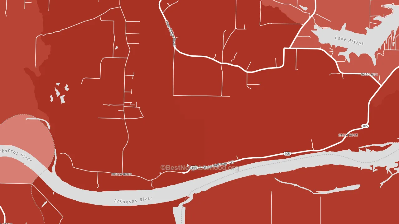 Fowler, AR block-group political-lean map