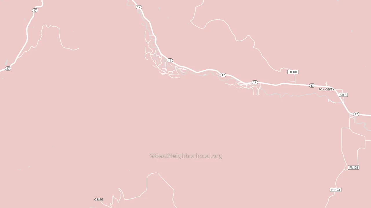 Fox Creek, CO block-group political-lean map