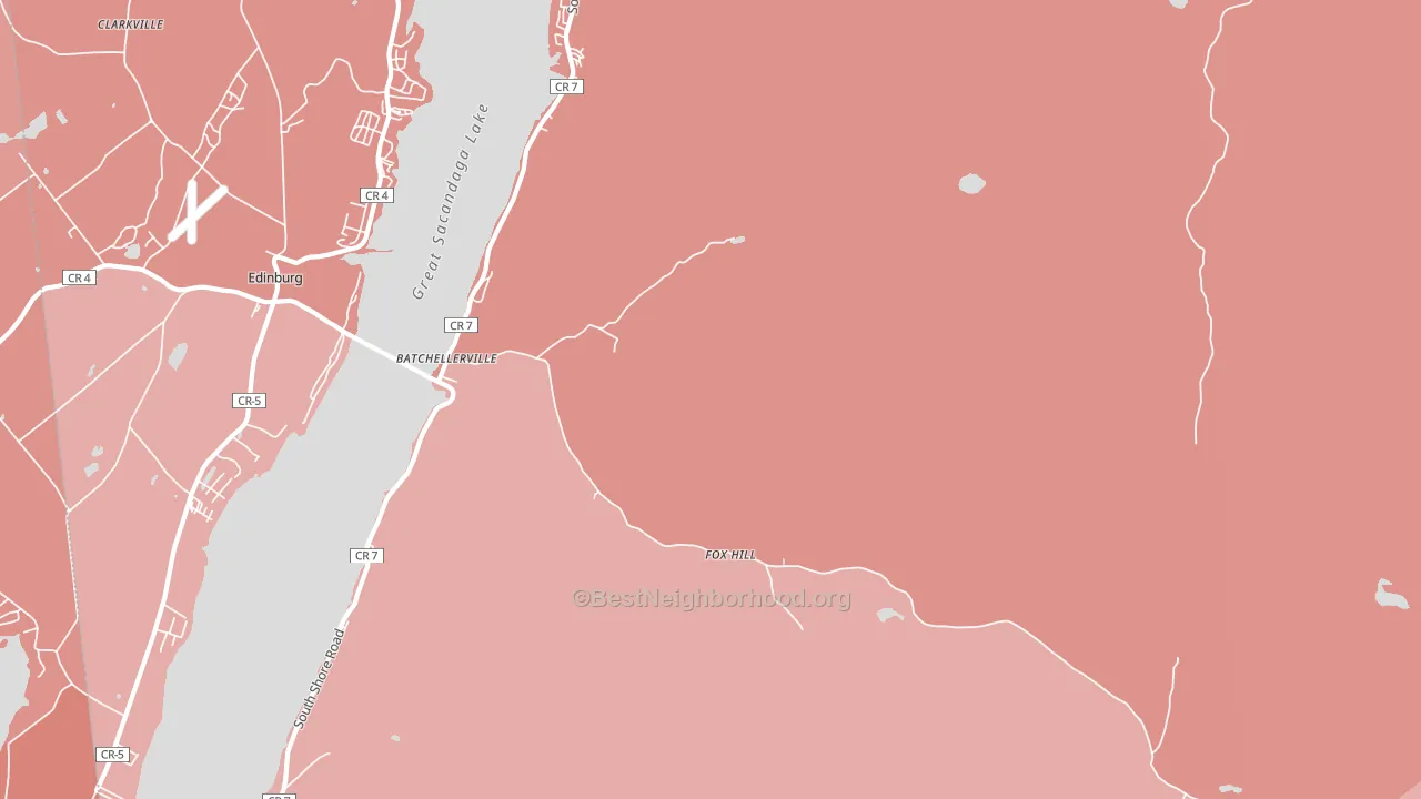 Fox Hill, NY block-group political-lean map
