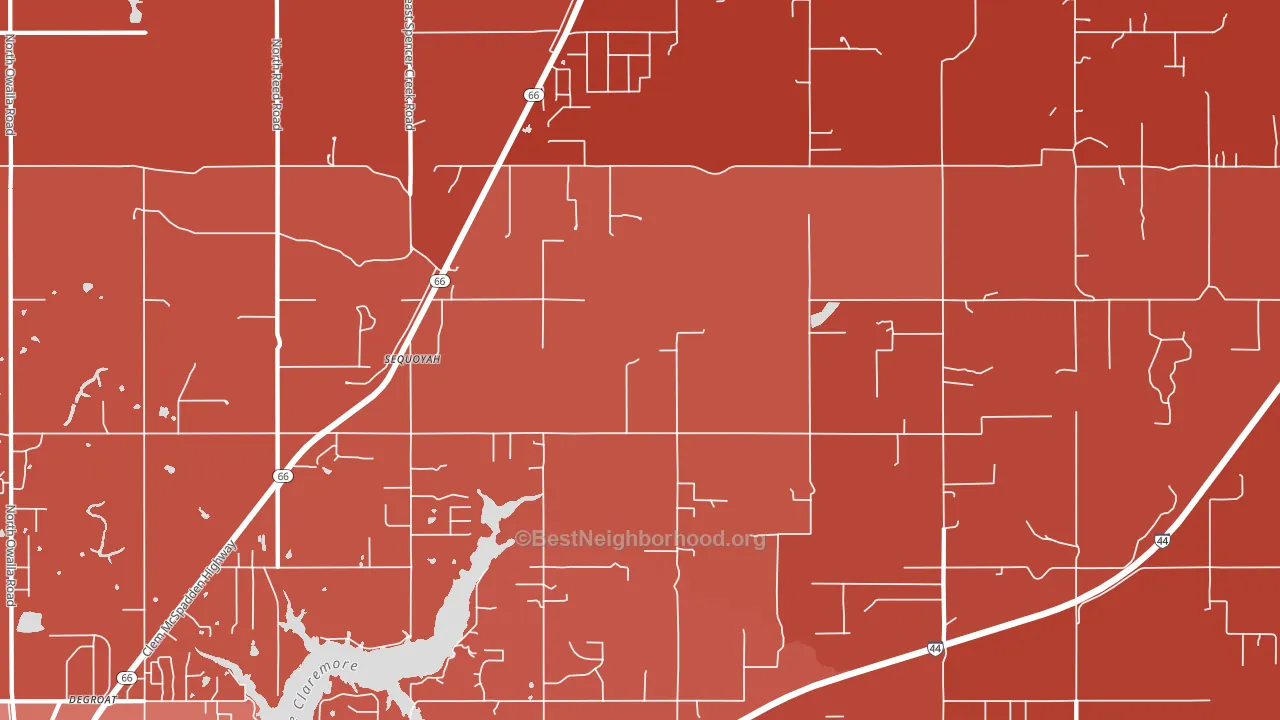 Foyil, OK block-group political-lean map