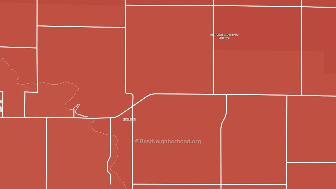Frankfort, SD block-group political-lean map