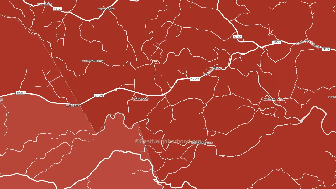 Frankfort, TN block-group political-lean map