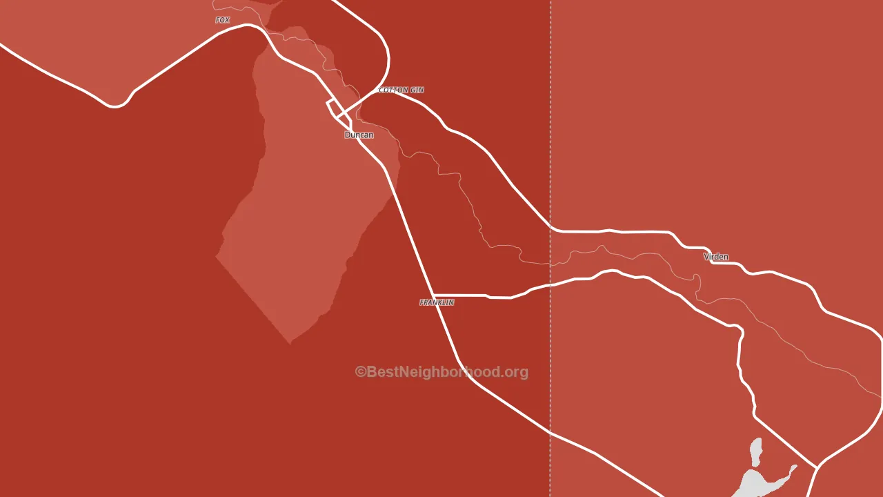Franklin, AZ block-group political-lean map