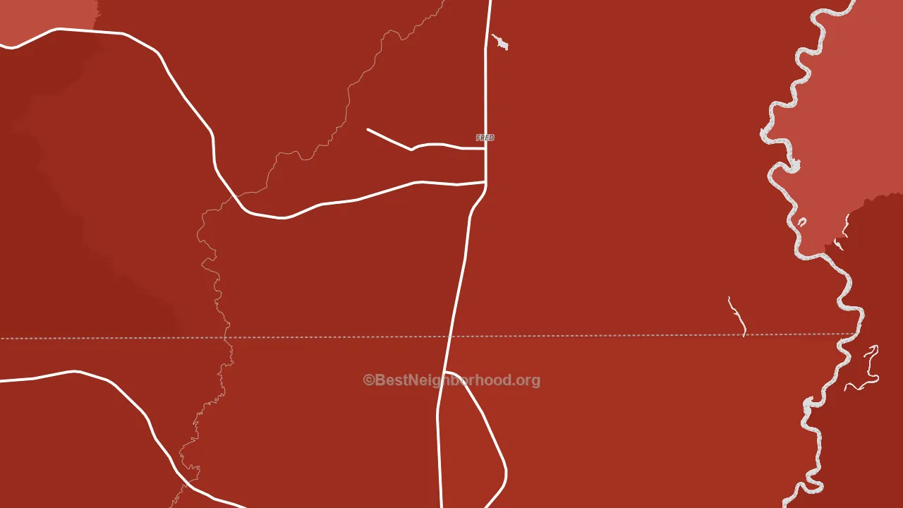 Fred, TX block-group political-lean map