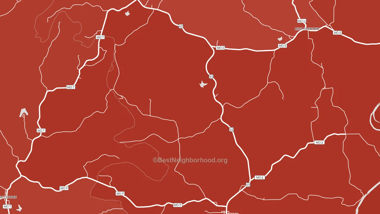 Freeburg, MO block-group political-lean map
