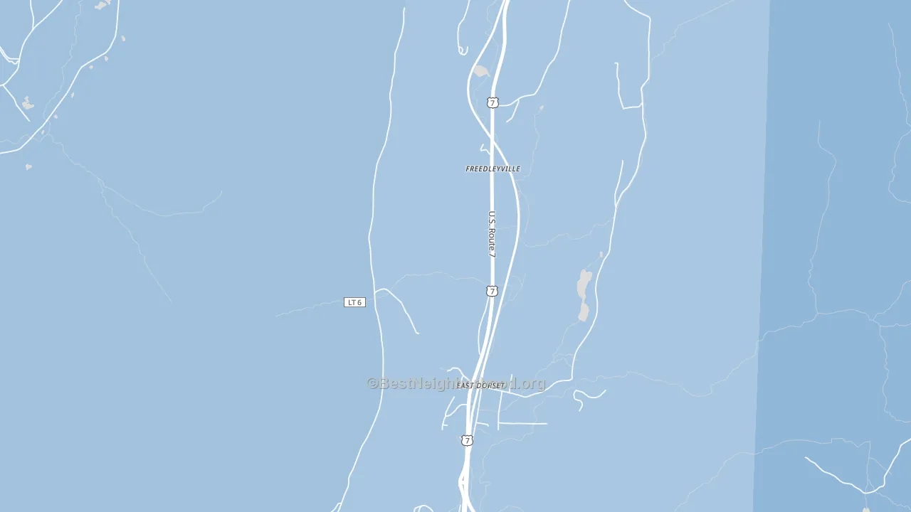 Freedleyville, VT block-group political-lean map