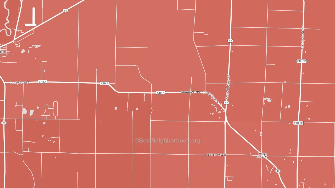 Freedom, WI block-group political-lean map
