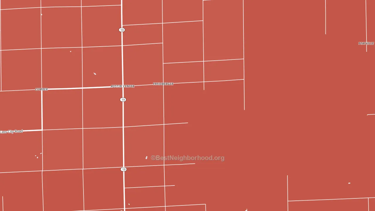 Freidberger, MI block-group political-lean map