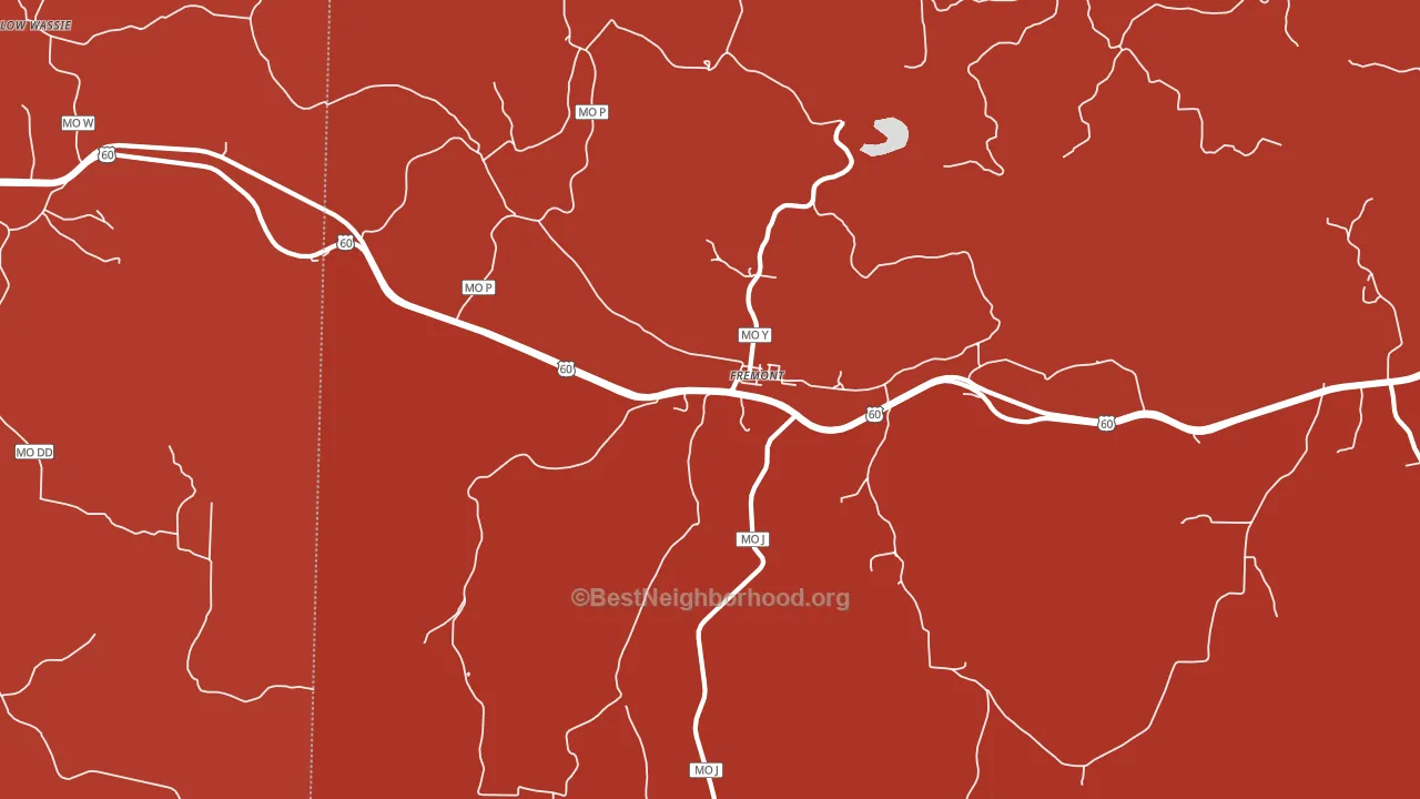 Fremont, MO block-group political-lean map
