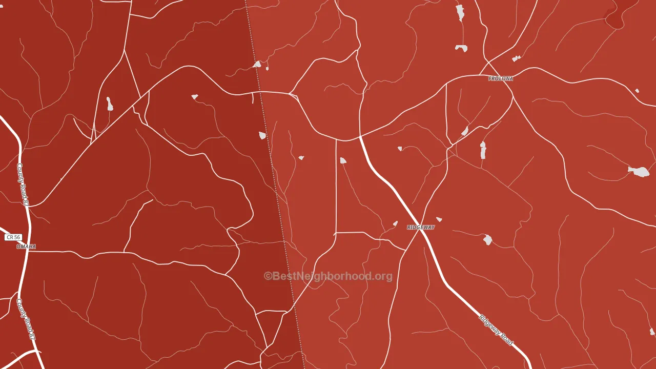 Frolona, GA block-group political-lean map