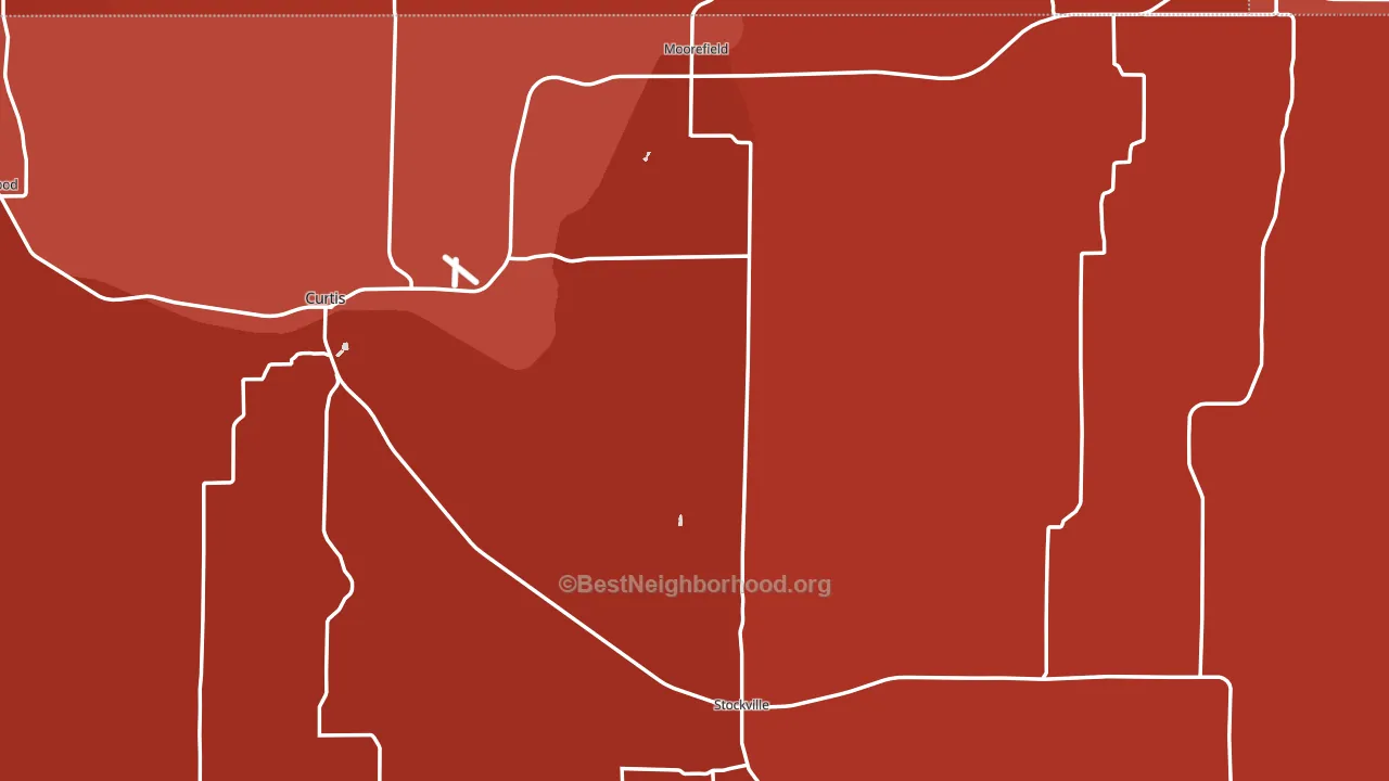 Frontier County, NE block-group political-lean map