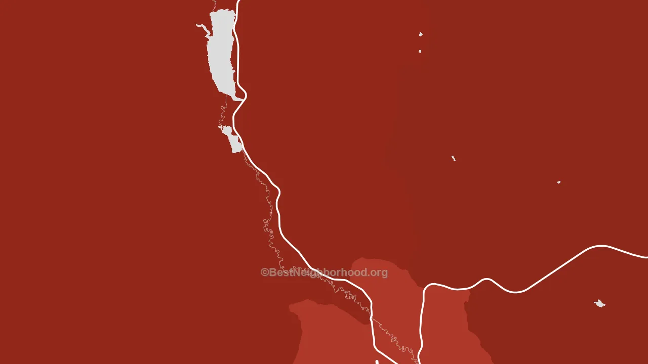 Frontier, WY block-group political-lean map