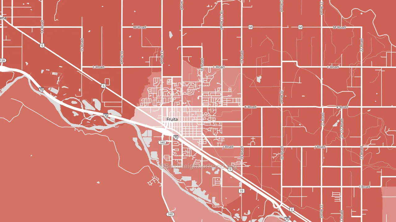 Fruita, CO block-group political-lean map