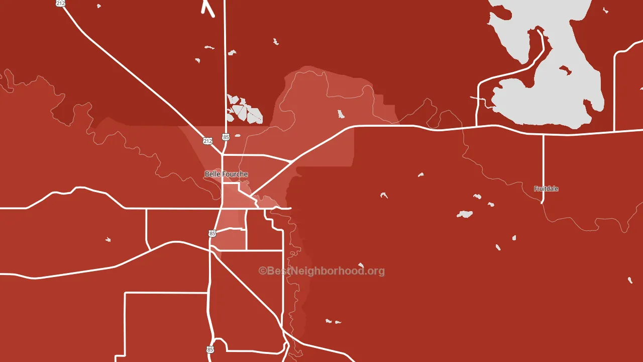 Fruitdale, SD block-group political-lean map