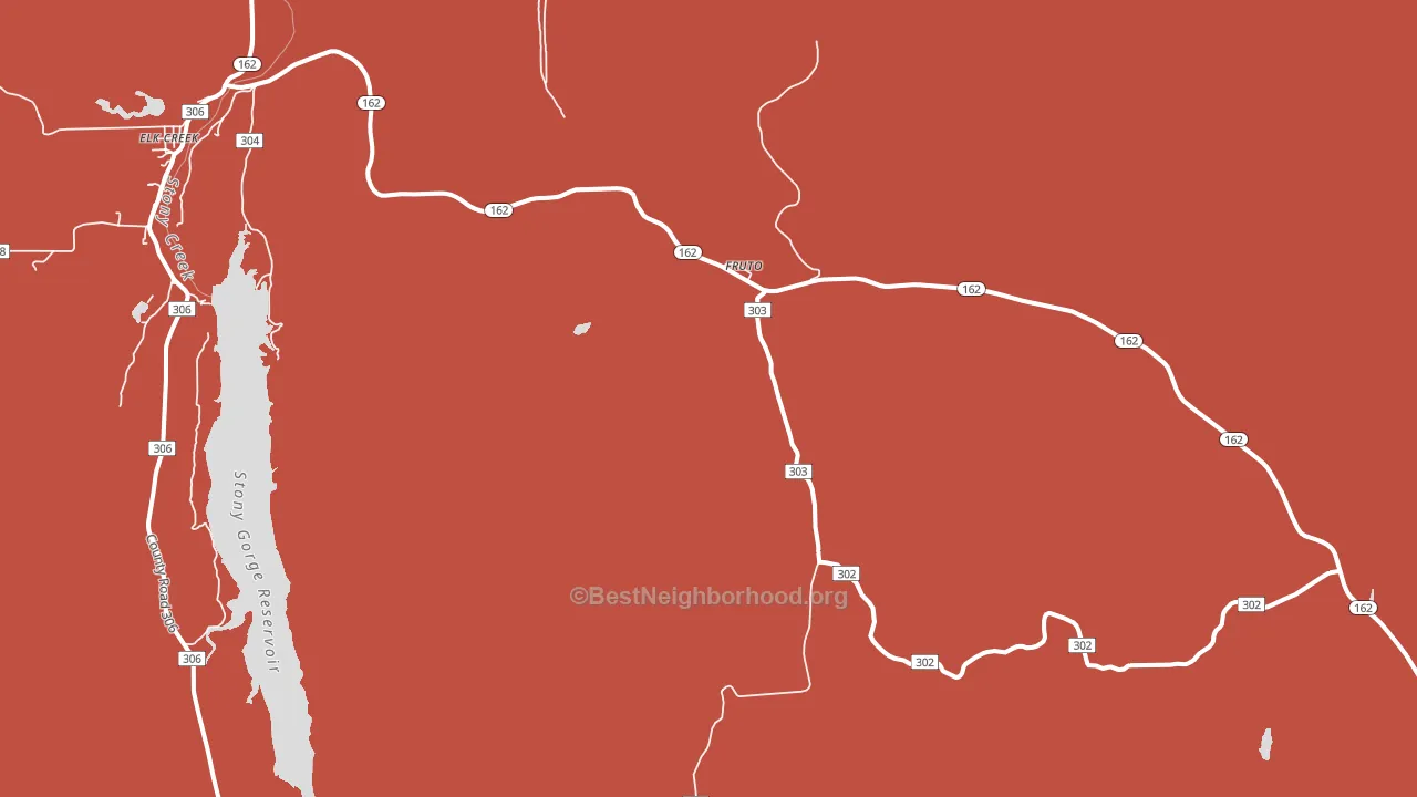 Fruto, CA block-group political-lean map