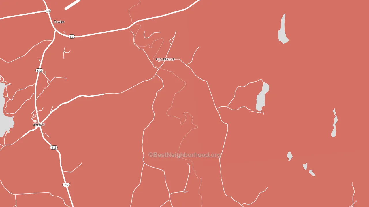 Fullerville, NY block-group political-lean map