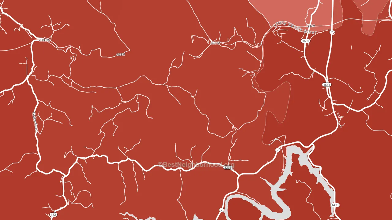 Fultz, KY block-group political-lean map
