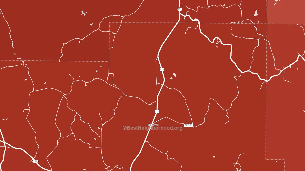 Funkhouser, GA block-group political-lean map