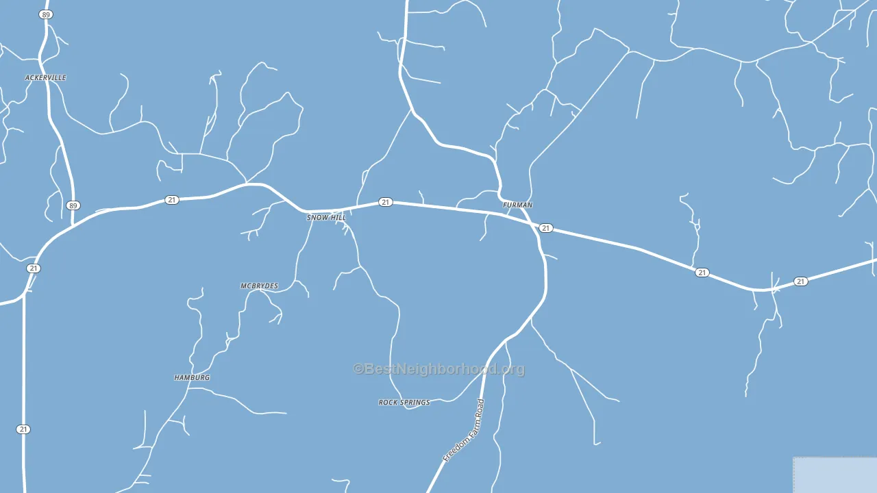 Furman, AL block-group political-lean map