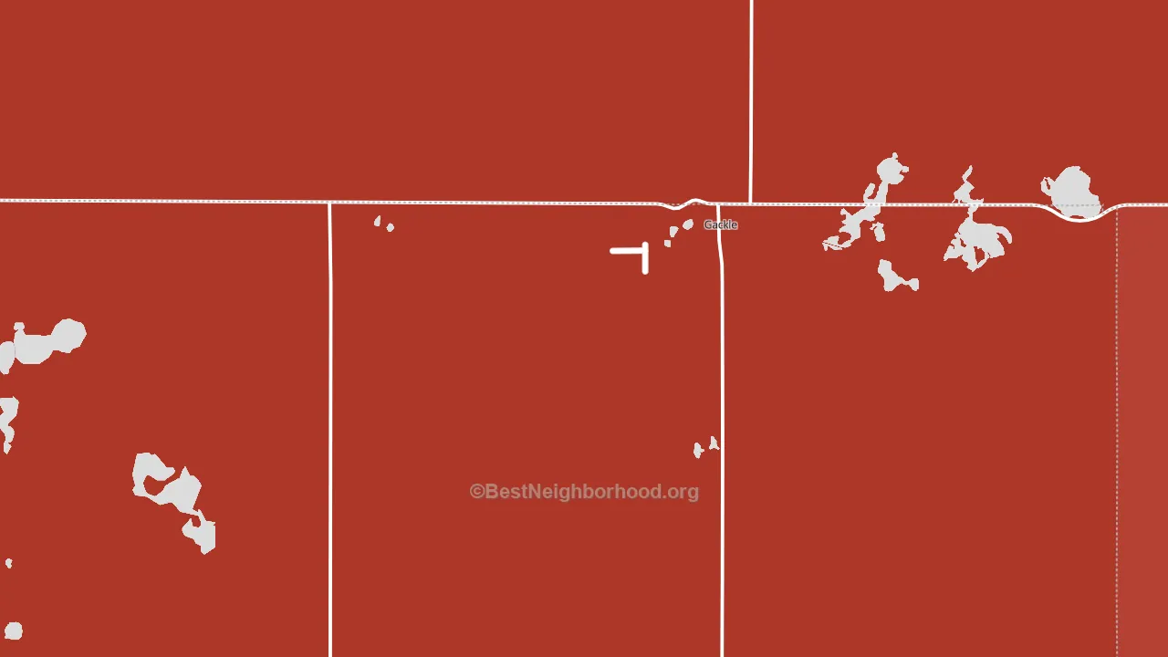 Gackle, ND block-group political-lean map