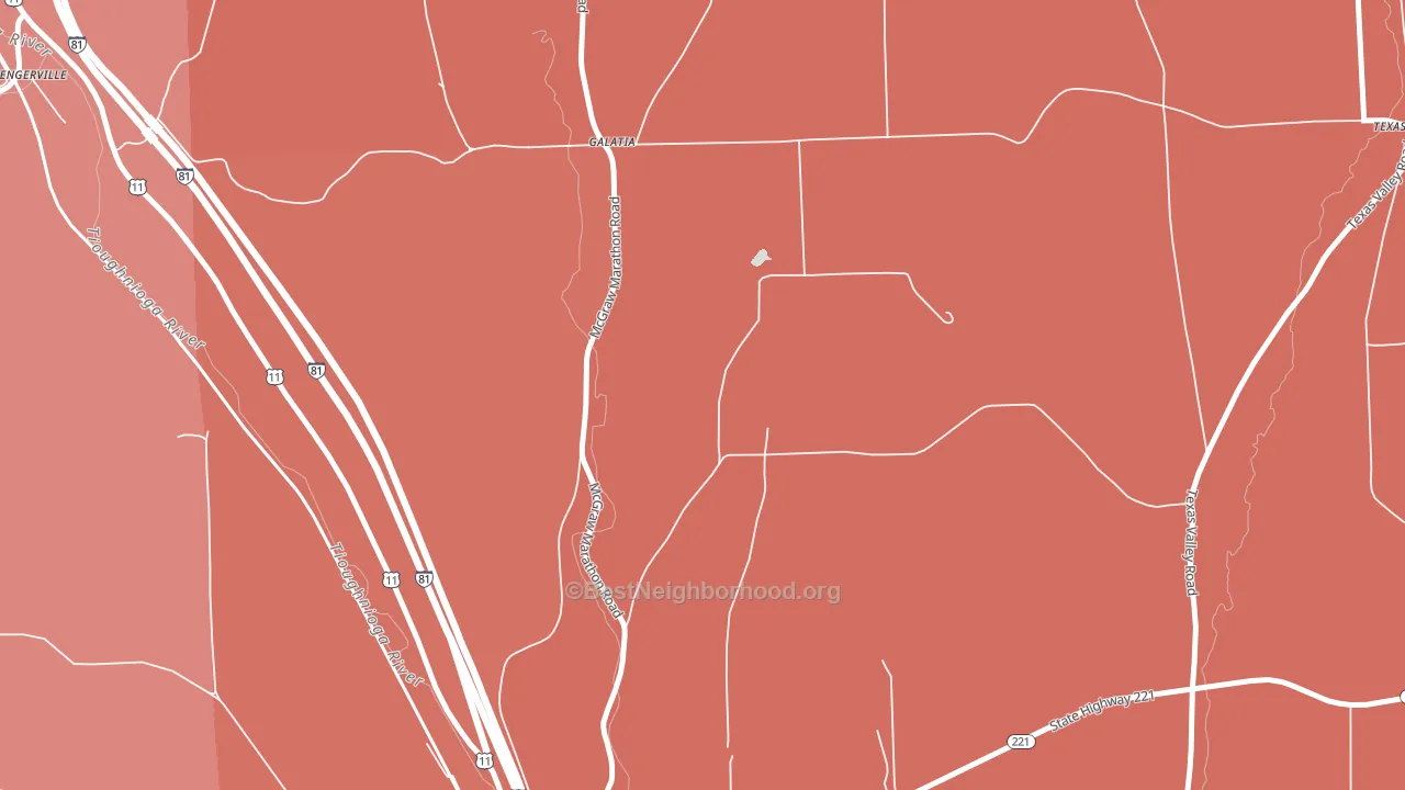 Galatia, NY block-group political-lean map