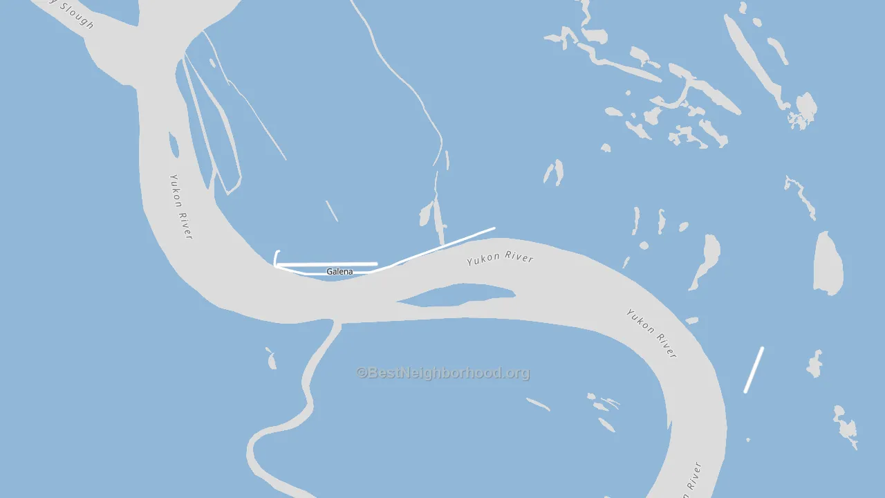Galena, AK block-group political-lean map