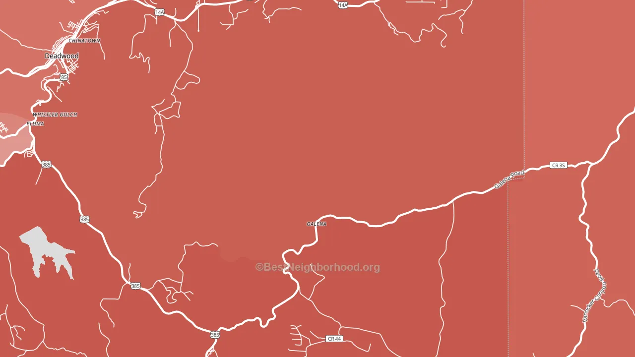 Galena, SD block-group political-lean map