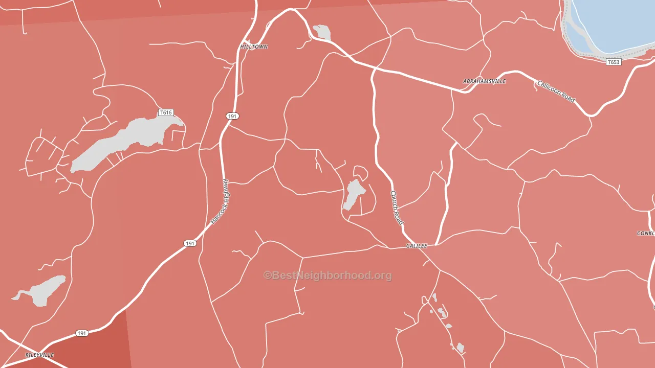 Galilee, PA block-group political-lean map