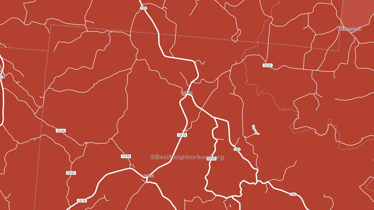 Gallia, OH block-group political-lean map