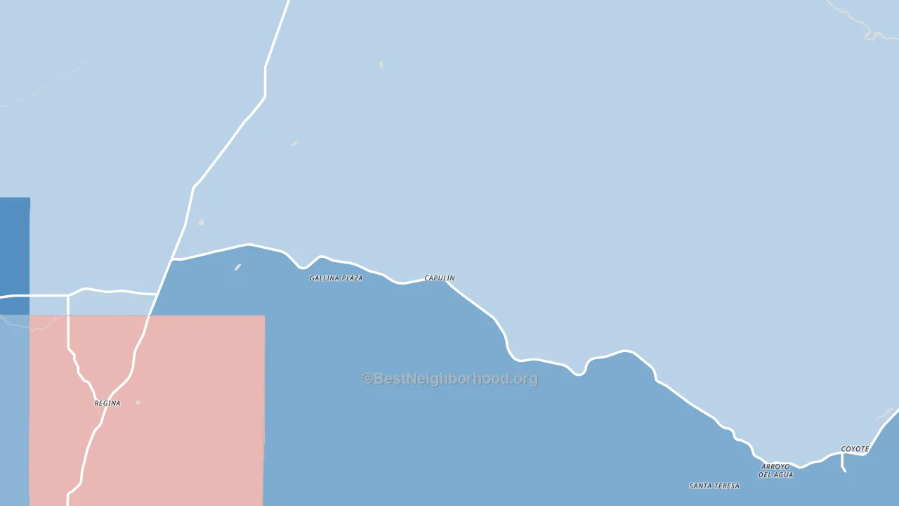 Gallina, NM block-group political-lean map