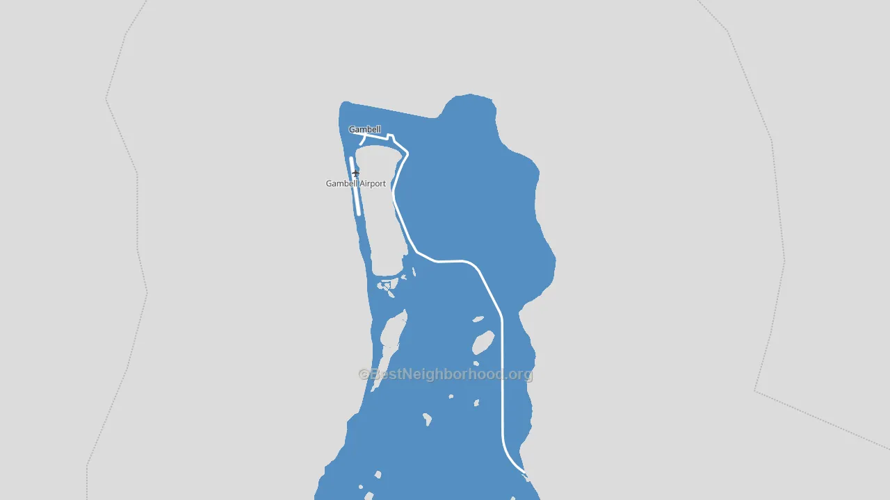 Gambell, AK block-group political-lean map