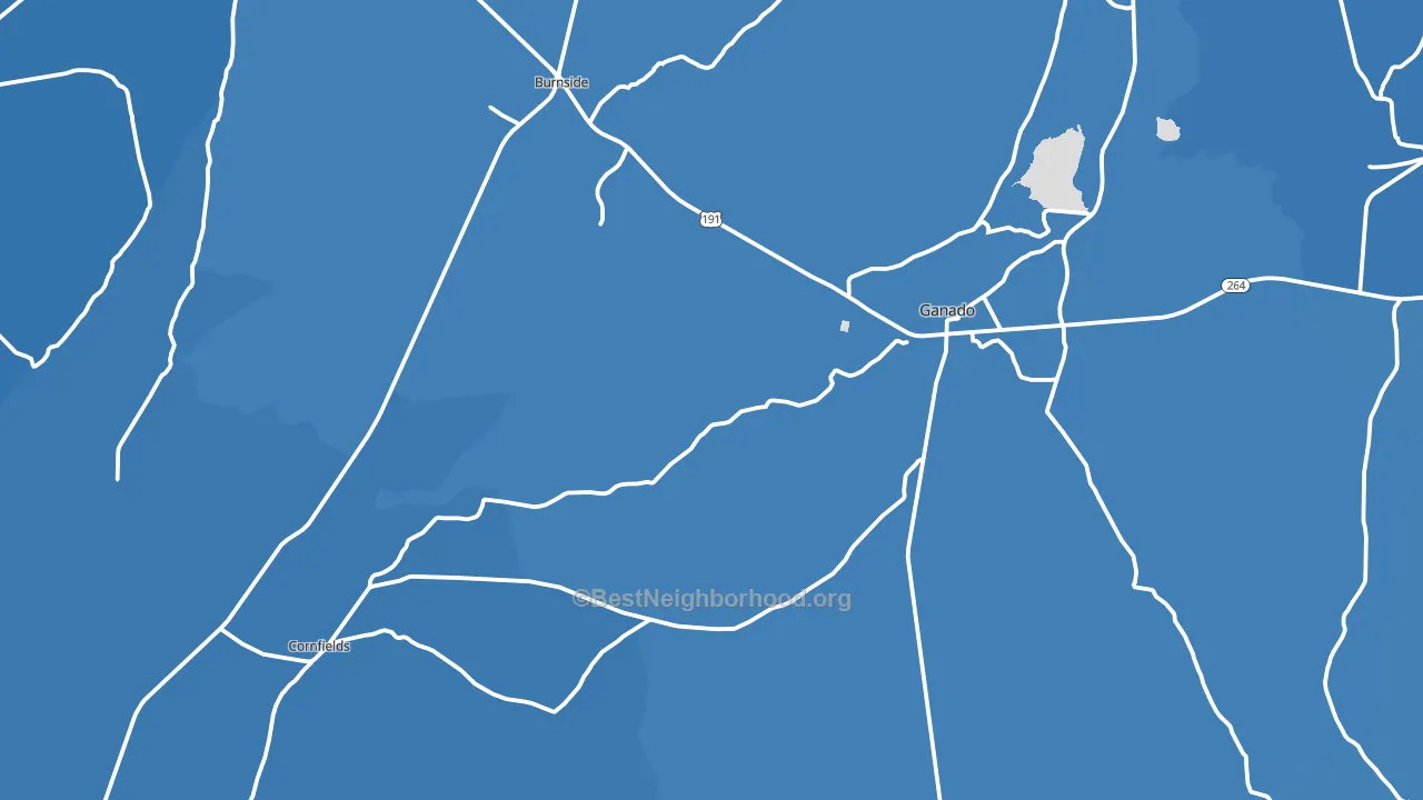 Ganado, AZ block-group political-lean map