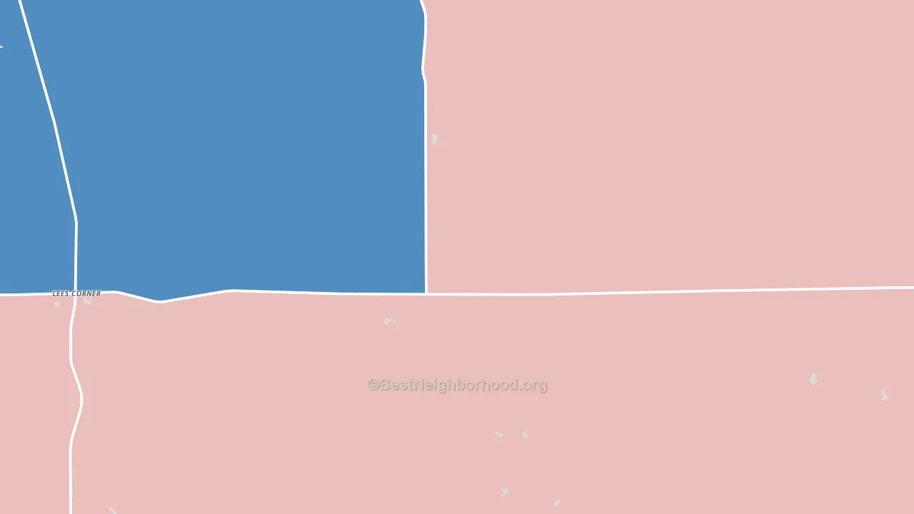 Gann Valley, SD block-group political-lean map