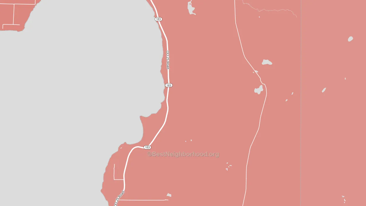 Garden Corners, MI block-group political-lean map