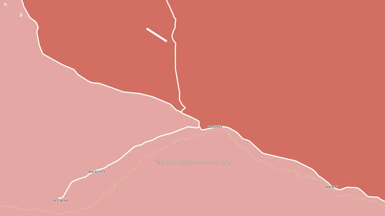 Gardner, CO block-group political-lean map