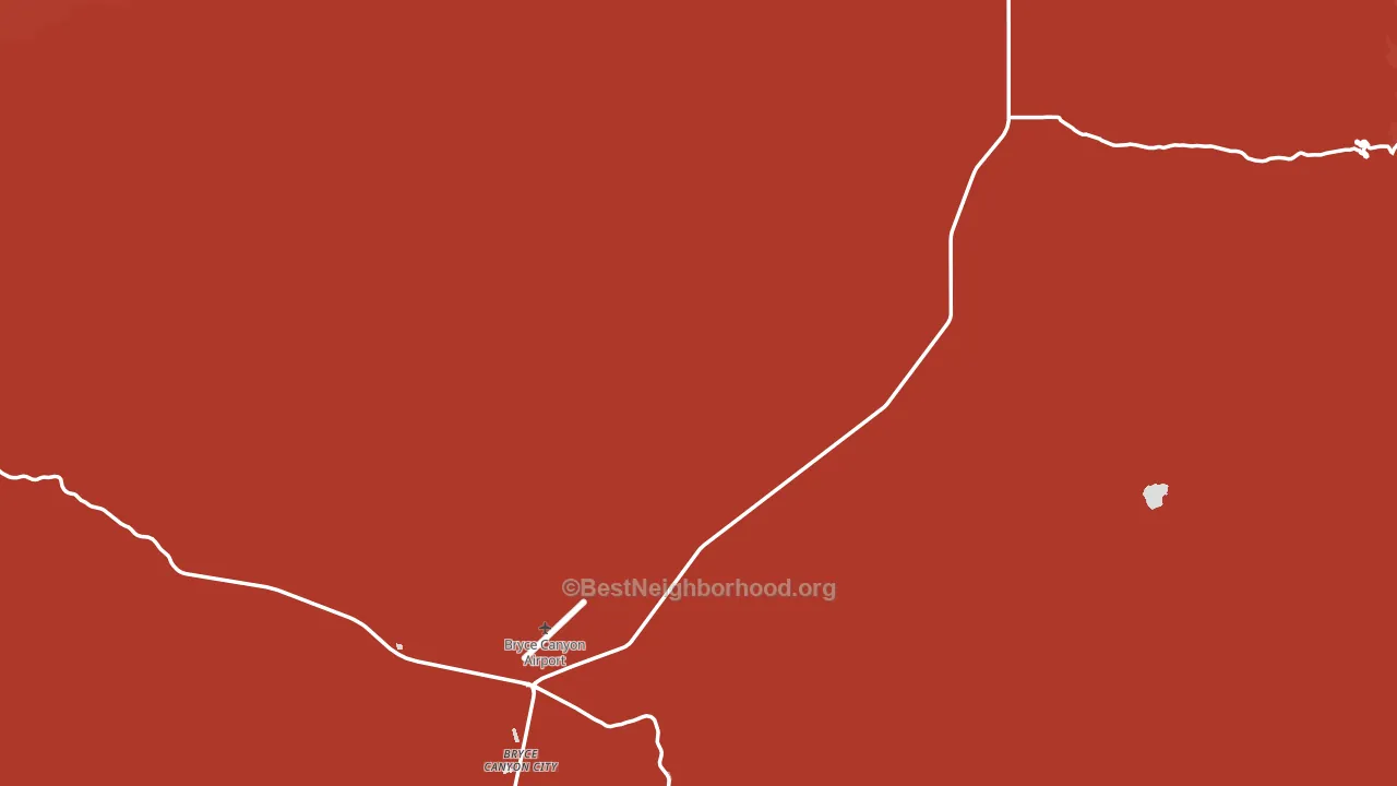 Garfield County, UT block-group political-lean map