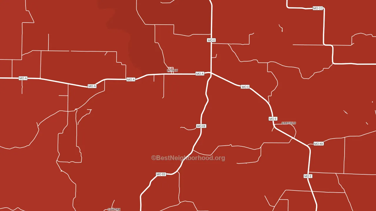 Garfield, MO block-group political-lean map