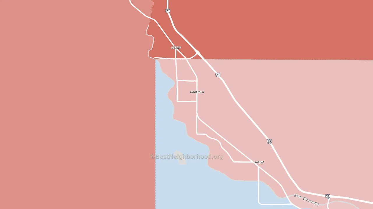 Garfield, NM block-group political-lean map