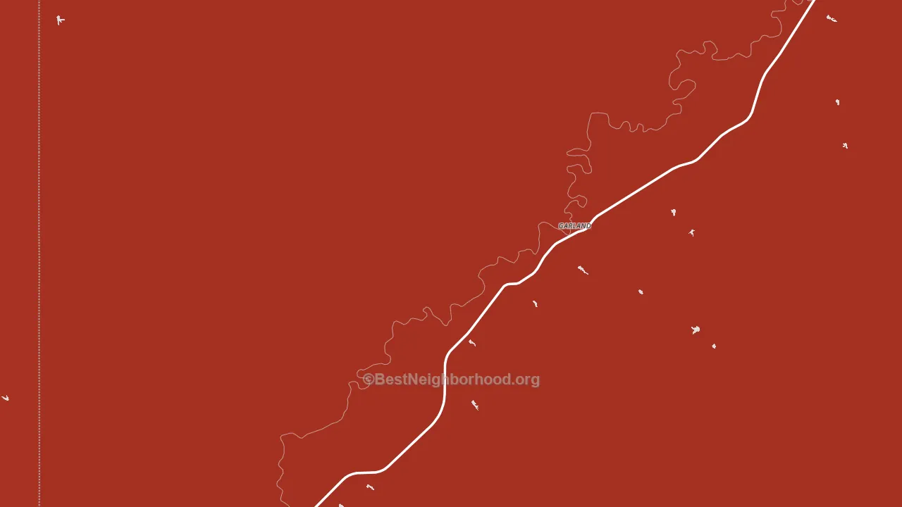Garland, MT block-group political-lean map