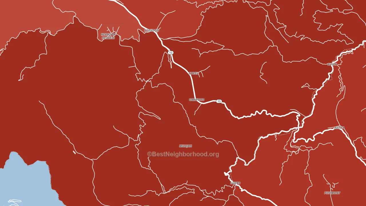 Garwood, WV block-group political-lean map