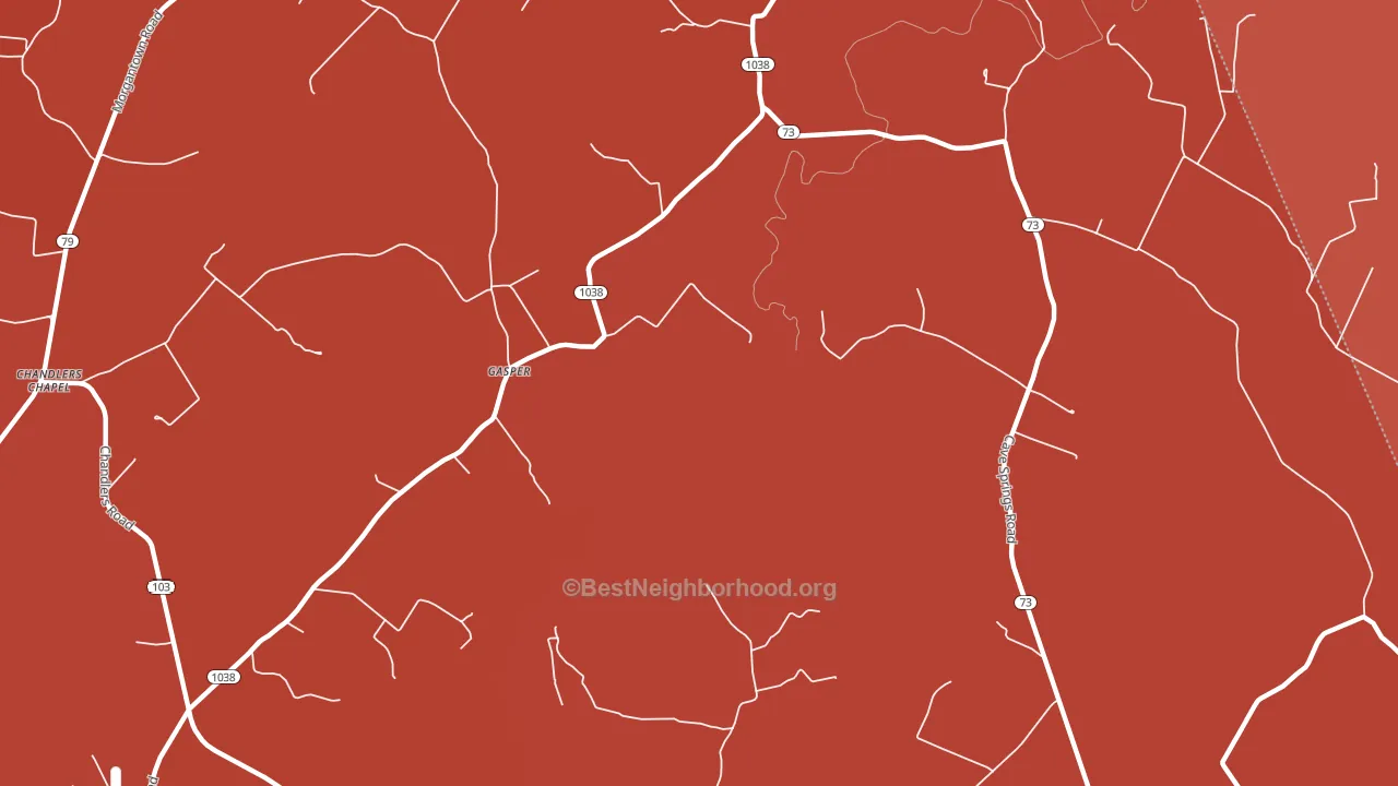Gasper, KY block-group political-lean map