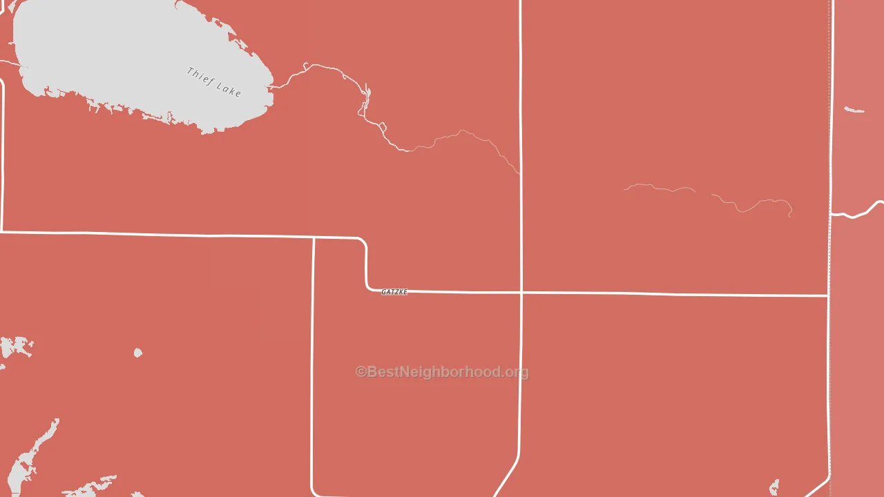 Gatzke, MN block-group political-lean map