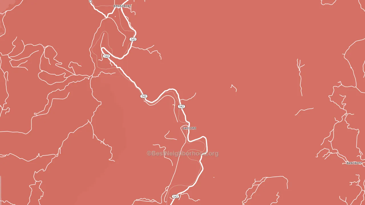 Gaylord, OR block-group political-lean map