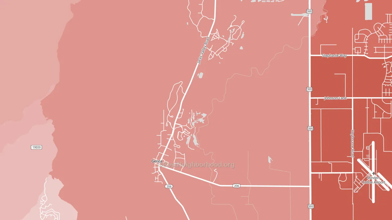 Genoa, NV block-group political-lean map