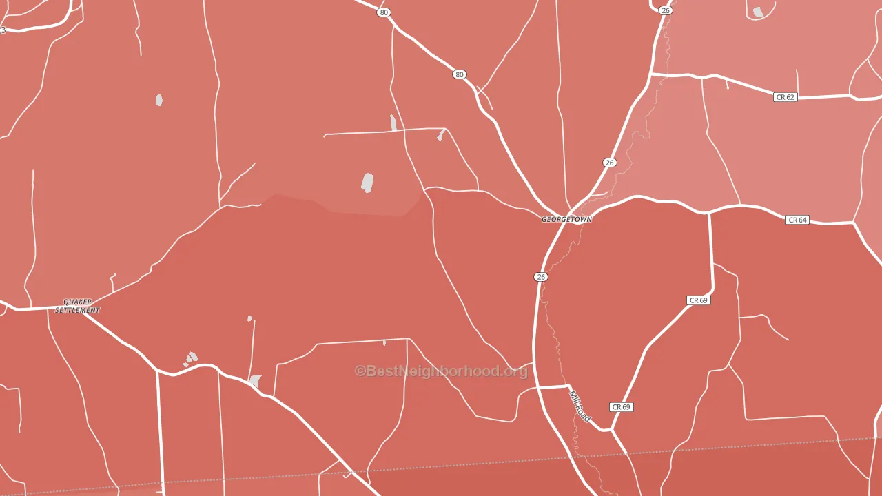 Georgetown, NY block-group political-lean map