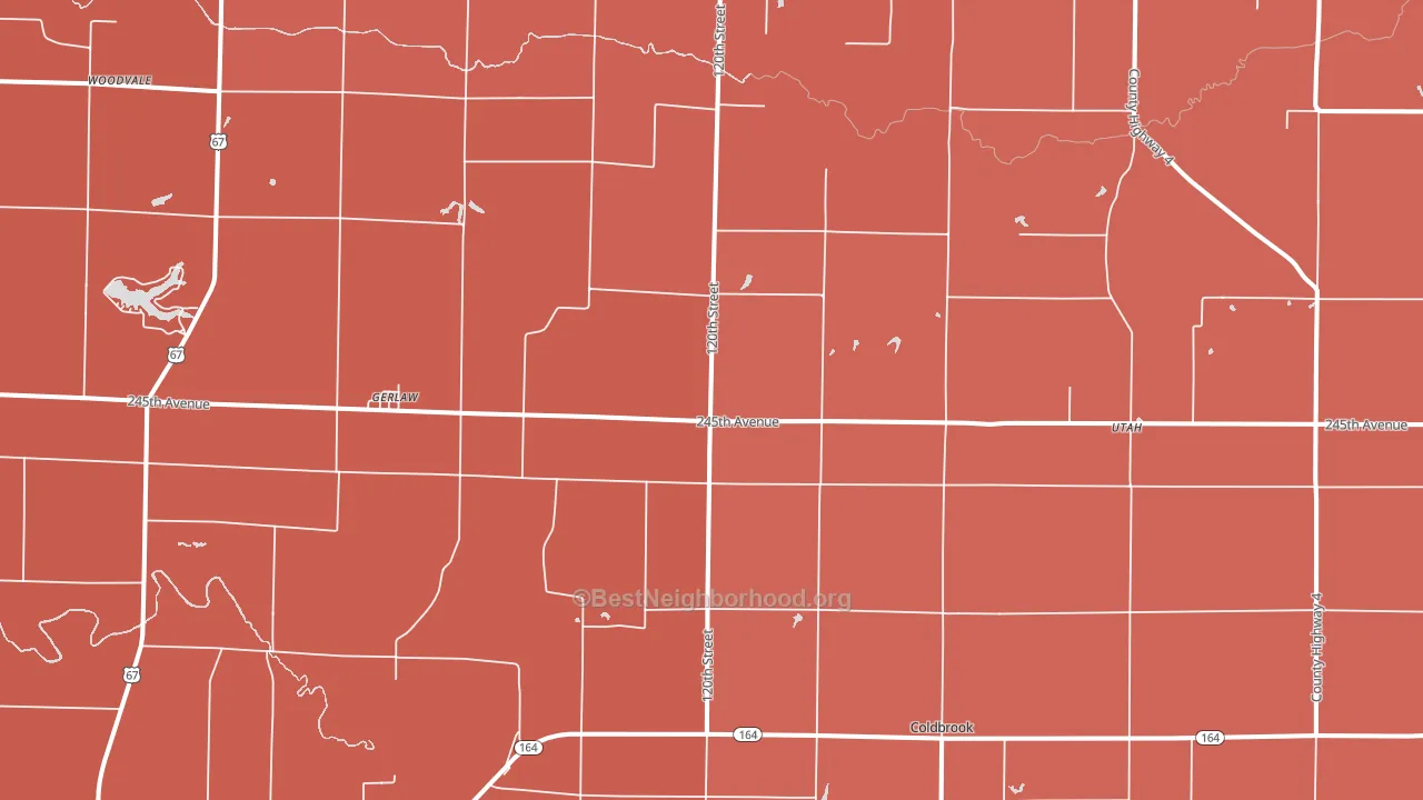 Gerlaw, IL block-group political-lean map
