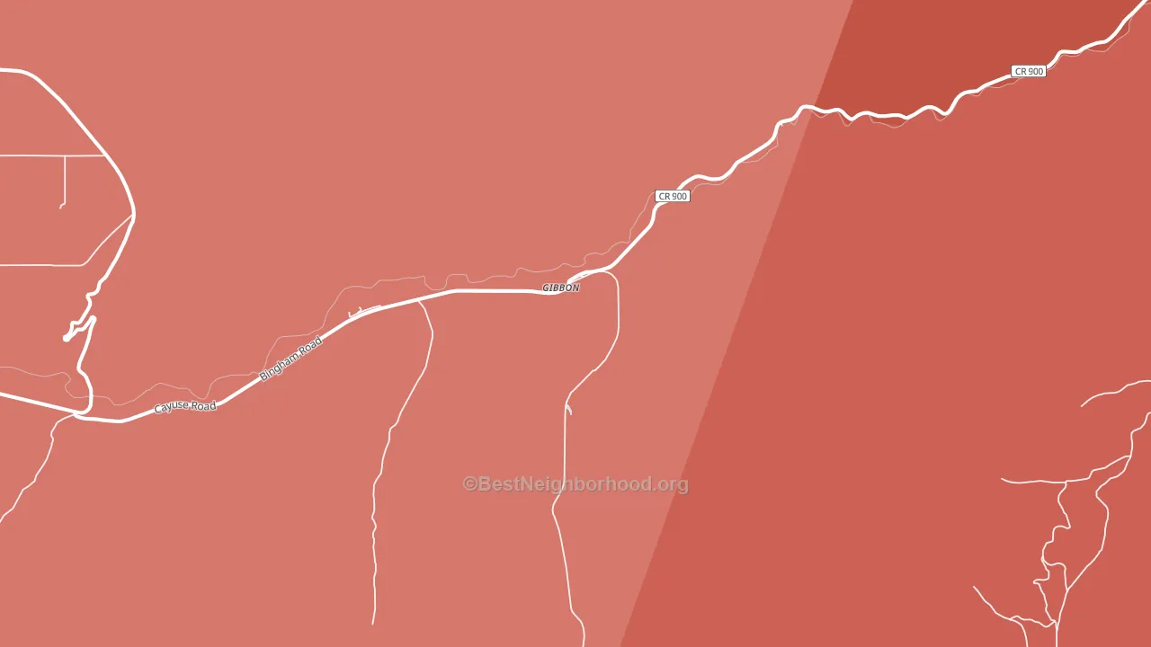 Gibbon, OR block-group political-lean map