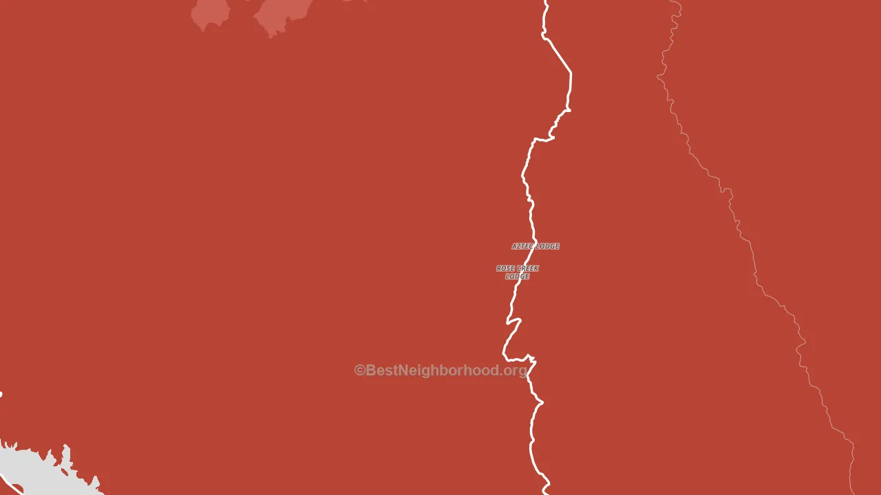 Gila County, AZ block-group political-lean map