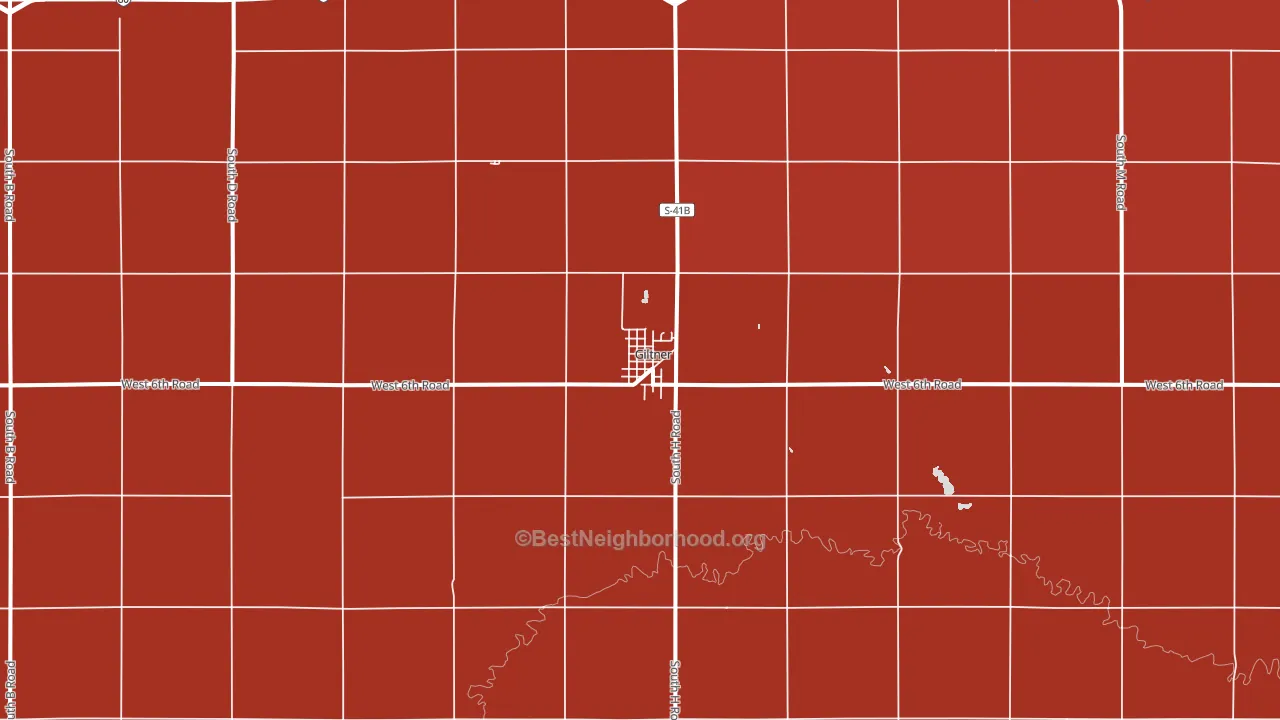 Giltner, NE block-group political-lean map