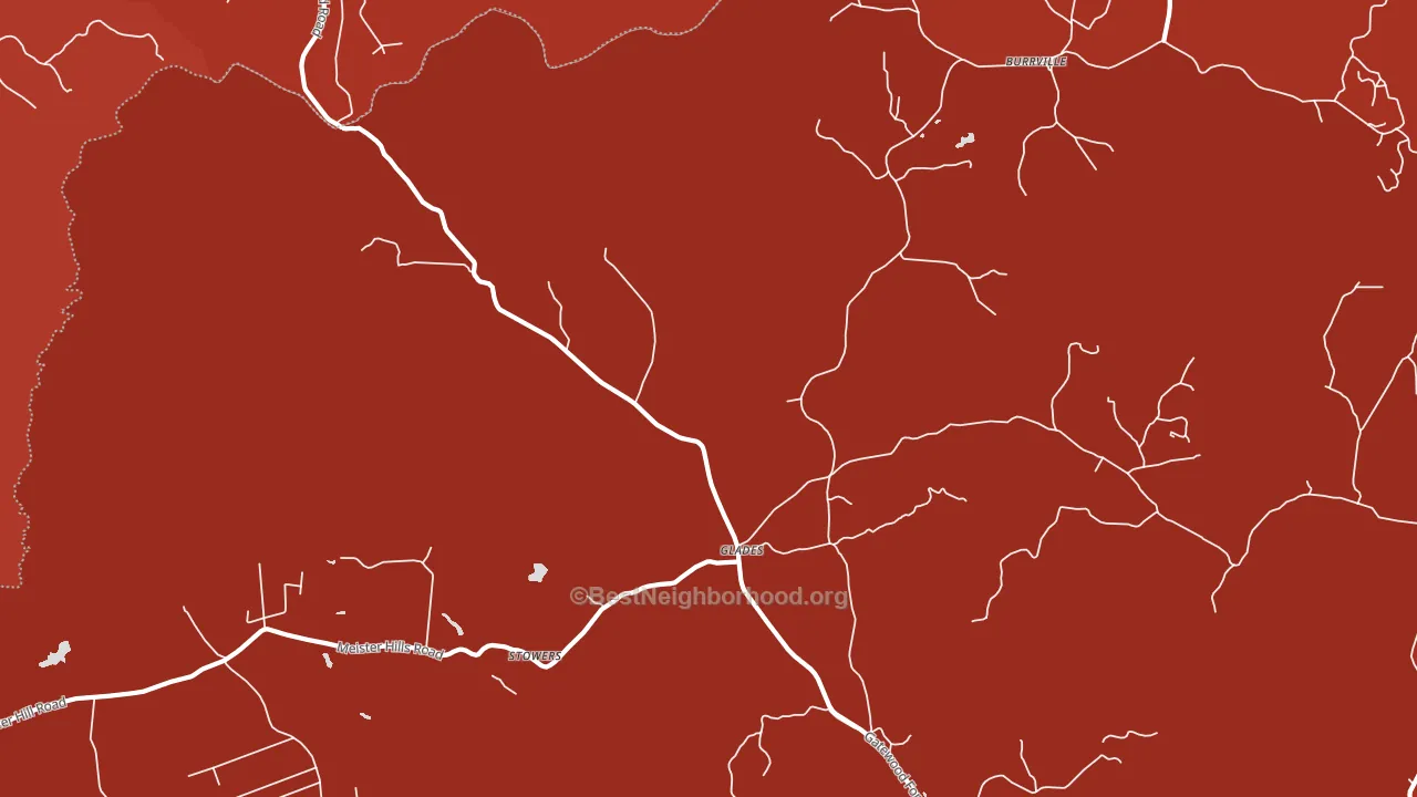 Glades, TN block-group political-lean map